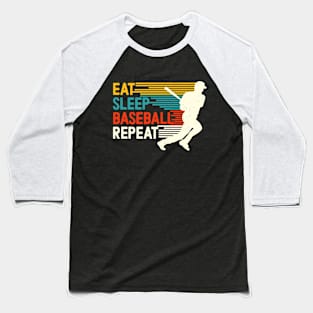 Eat Sleep Baseball Repeat Funny Baseball Players Baseball T-Shirt